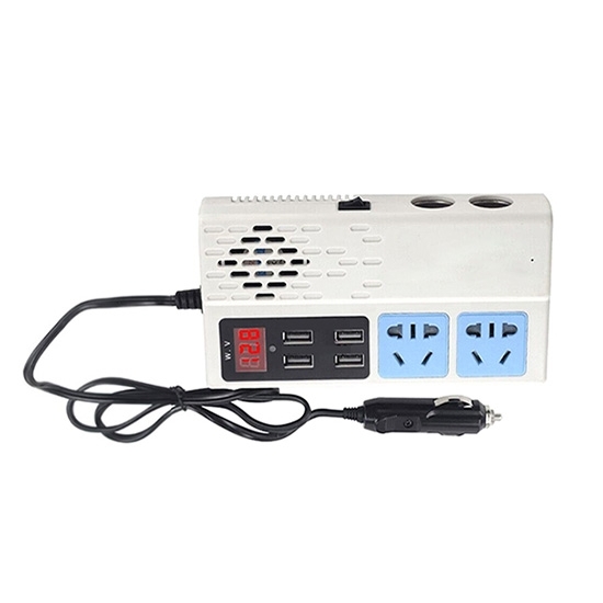 250W Car Inverter with Digital Display, DC 12V/24V to AC 220V