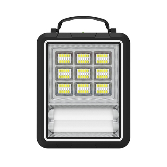 200W Solar Panel Flood Light for Outdoor and Emergency, 14000mAh