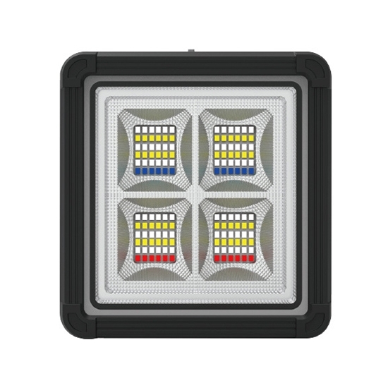 100W Rechargeable Solar Flood Light with Battery, 6000mAh