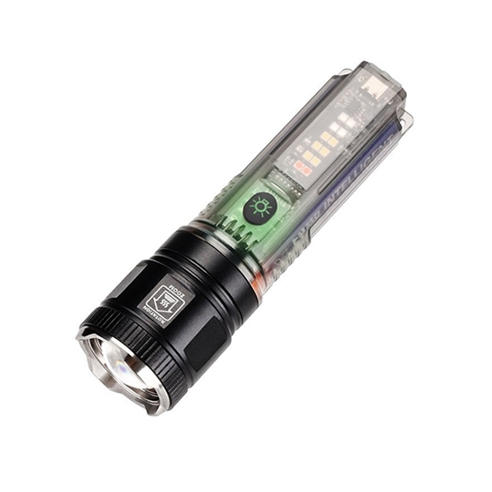 Waterproof Solar Flashlight with Ultra Bright White Laser