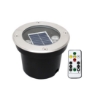 Outdoor 2 LED Solar in-Ground Light with Remote Control