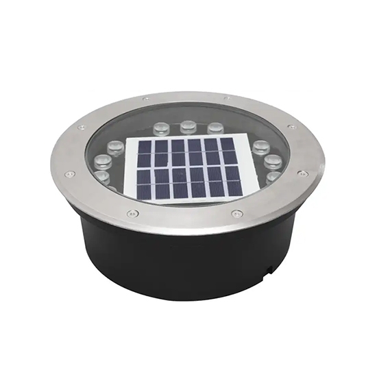 Outdoor 14 LED Solar in-Ground Light with Remote Control