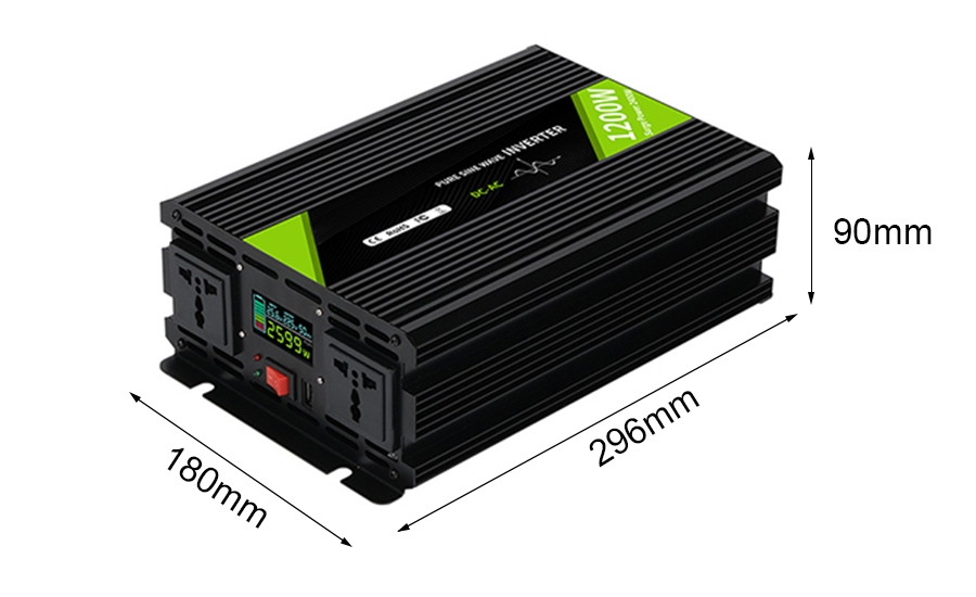 1200W pure sine wave inverter dimension