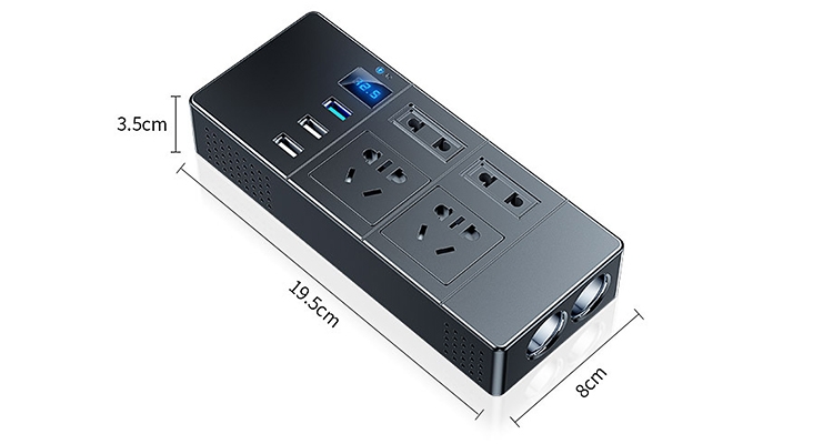 180W car power inverter size chart