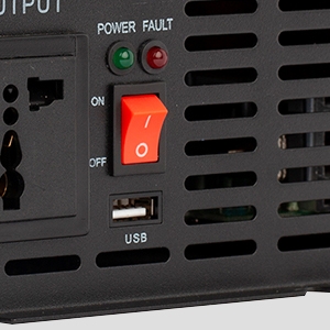 Sockets of 24V power inverter