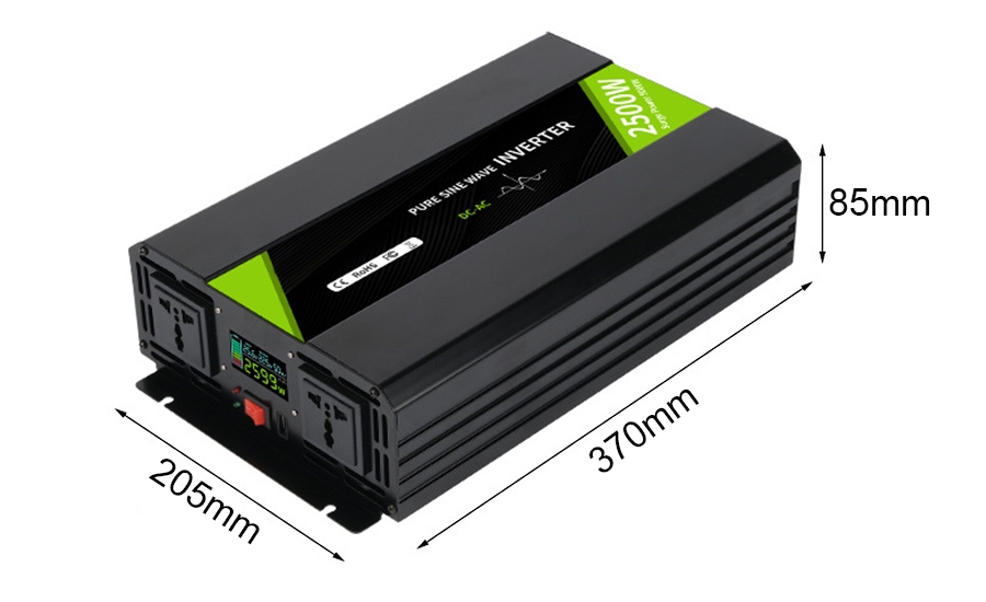 2500W pure sine wave inverter dimension