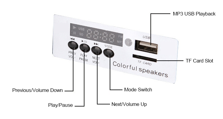 30W solar flood light radio speaker description