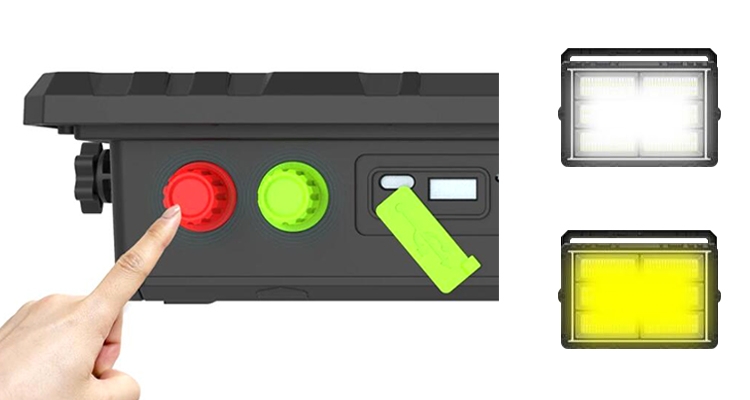 400W solar flood light lighting modes