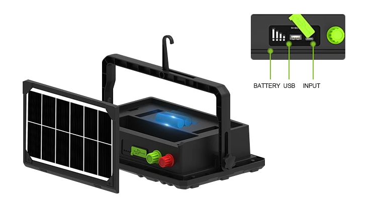 400W solar flood light switch description