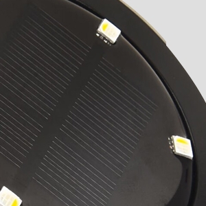 6LED solar in ground light solar panel