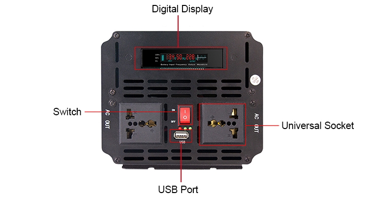 800W pure sine wave ups inverter detail chart