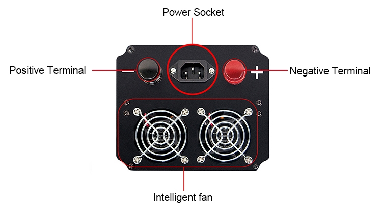 800W pure sine wave ups inverter detail diagram