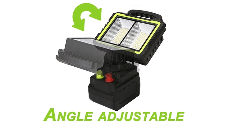 Adjustable 150w solar flood light