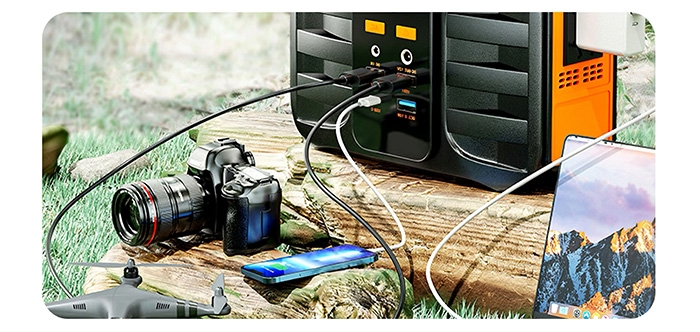 100W portable solar generator for mobile phone