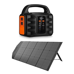 100W portable solar generator with solar panel