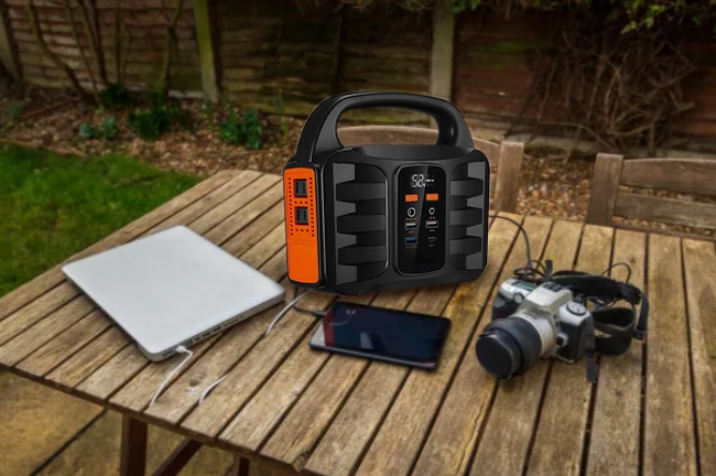 Portable solar generator charge