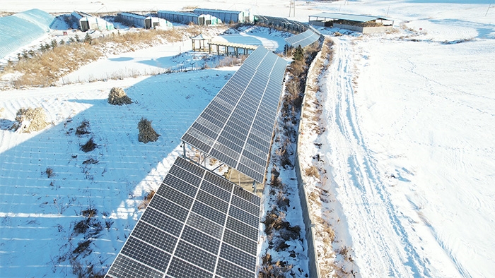 PV modules in winter