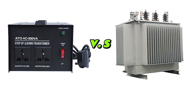 Voltage converters versus transformers