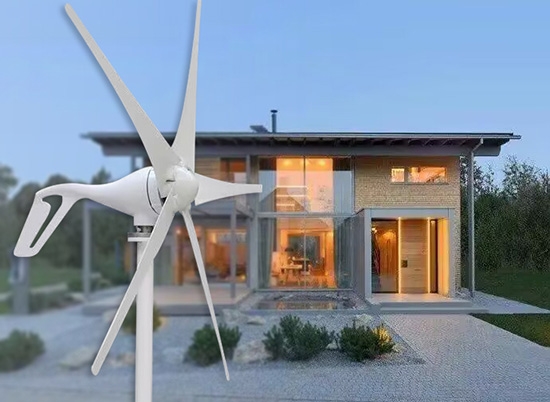 Wind turbine supplies power for home