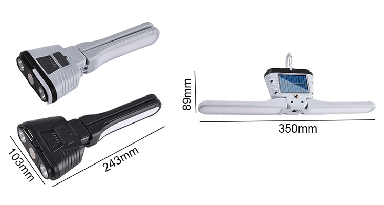 Hanging hook solar led flashlight dimensions