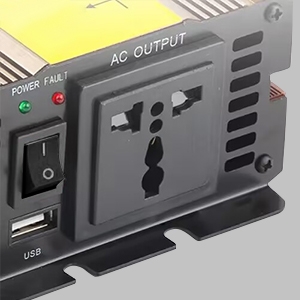 Sockets of 24V power inverter